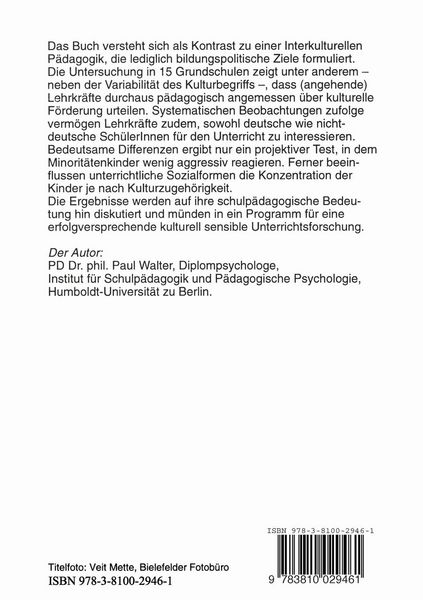 Produktbild: Schule in der kulturellen Vielfalt