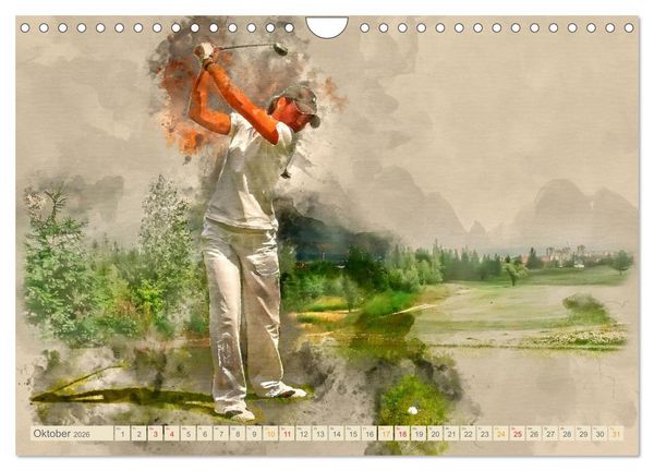 Produktbild: Ich liebe Golf (Wandkalender 2026 DIN A4 quer), CALVENDO Monatskalender