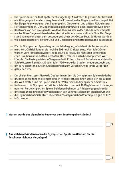 Produktbild: &Uuml;bungsheft mit Lesetests in Deutsch 4. Klasse
