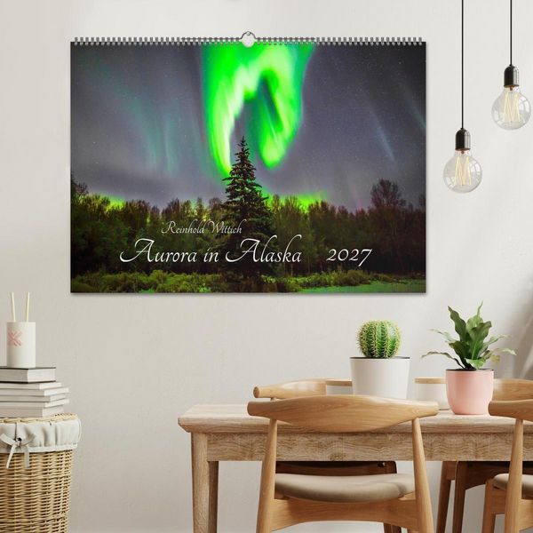Produktbild: Aurora in Alaska (Wandkalender 2027 DIN A2 quer), CALVENDO Monatskalender