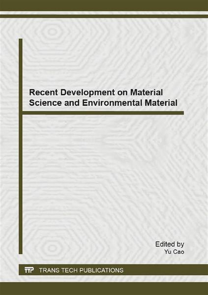 Produktbild: Recent Development on Material Science and Environmental Material