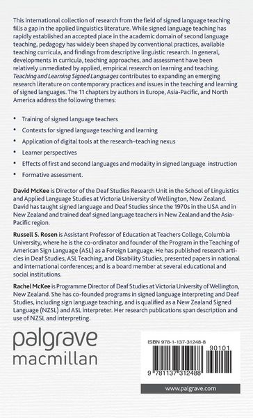 Produktbild: Teaching and Learning Signed Languages