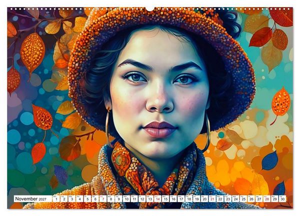 Produktbild: Daphne&rsquo;s Habitats, the Graphic Worlds of a Digital Muse (Wall Calendar 2027 DIN A2 landscape), CALVENDO 12 Month Wall Calendar