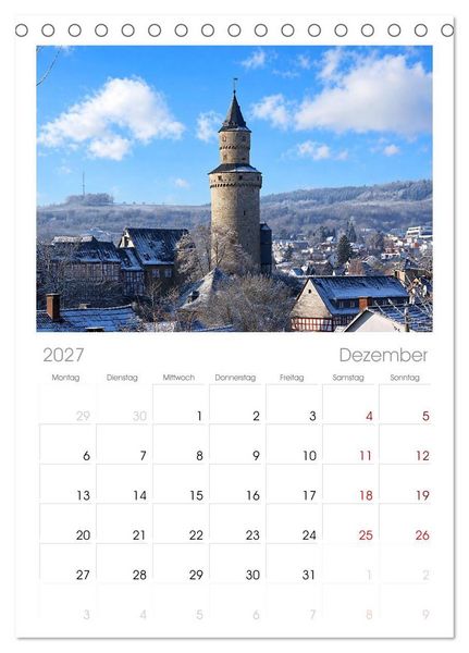 Produktbild: Tischplaner 2027 - Idstein und seine Fachwerkh&auml;user (A5 Tischkalender zum Aufstellen) CALVENDO