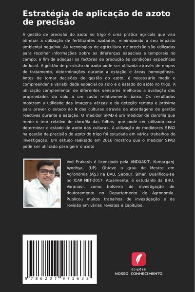 Produktbild: Estrat&eacute;gia de aplica&ccedil;&atilde;o de azoto de precis&atilde;o