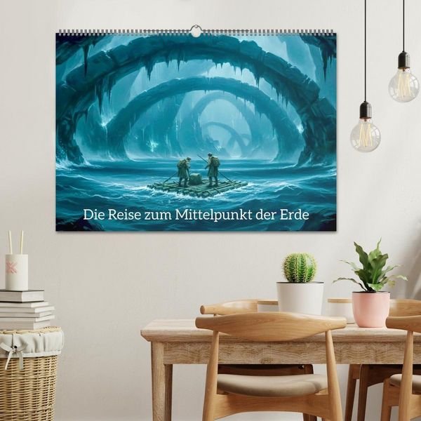 Produktbild: Die Reise zum Mittelpunkt der Erde (Wandkalender 2027 DIN A2 quer), CALVENDO Monatskalender