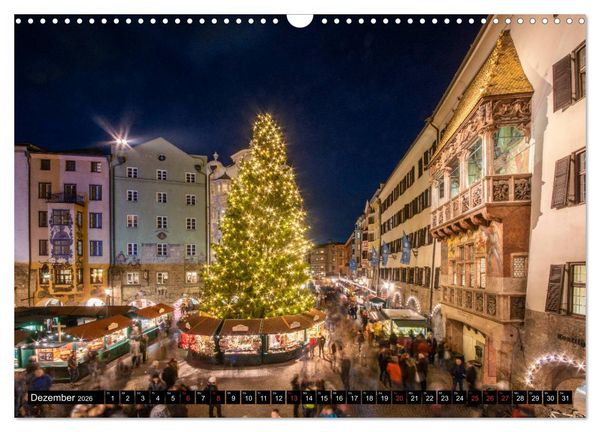 Produktbild: Innsbruck - Stadt in den Alpen (Wandkalender 2026 DIN A3 quer), CALVENDO Monatskalender