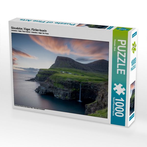 Produktbild: CALVENDO Puzzle G&aacute;sadalur, V&aacute;gar, F&auml;r&ouml;er-Inseln | 1000 Teile Lege-Gr&ouml;&szlig;e 64x48cm Foto-Puzzle f&uuml;r gl&uuml;ckliche Stunden
