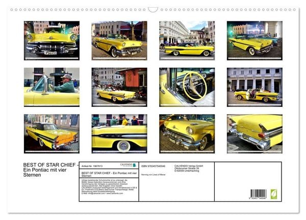 Produktbild: BEST OF STAR CHIEF - Ein Pontiac mit vier Sternen (Wandkalender 2026 DIN A2 quer), CALVENDO Monatskalender