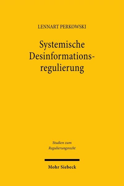 Produktbild: Systemische Desinformationsregulierung