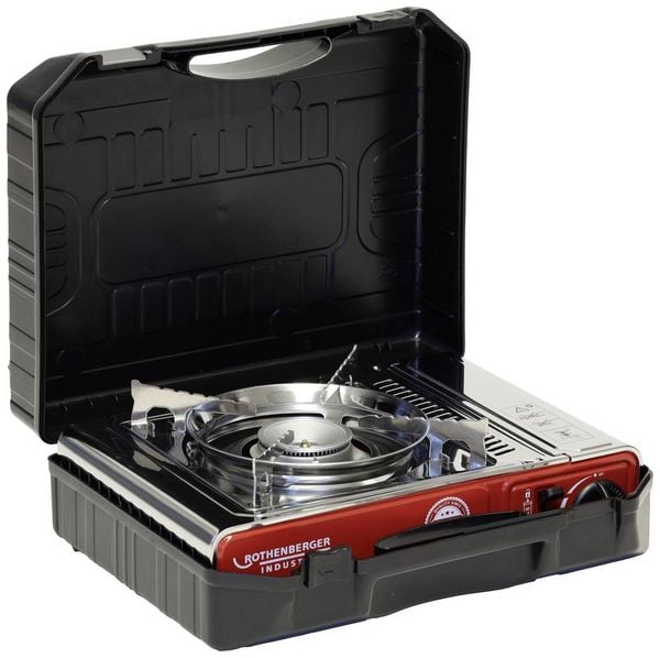 Produktbild: Rothenberger Industrial Gas Camping Kocher Deluxe RS 220 1500004233 Edelstahl
