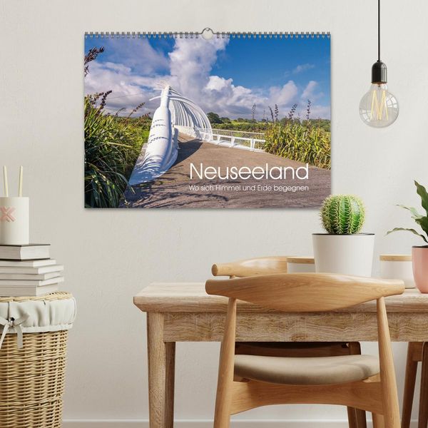 Produktbild: Neuseeland - Wo sich Himmel und Erde begegnen (Wandkalender 2026 DIN A3 quer), CALVENDO Monatskalender
