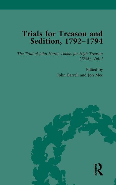 Produktbild: Trials for Treason and Sedition, 1792-1794, Part II vol 6