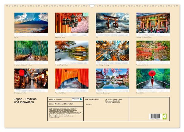 Produktbild: Japan - Tradition und Innovation (Wandkalender 2026 DIN A2 quer), CALVENDO Monatskalender