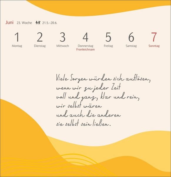 Clara Louise: Die Sonne in Orange getaucht Premium-Postkartenkalender 2026 - 53 Postkarten mit poetischen Gedanken