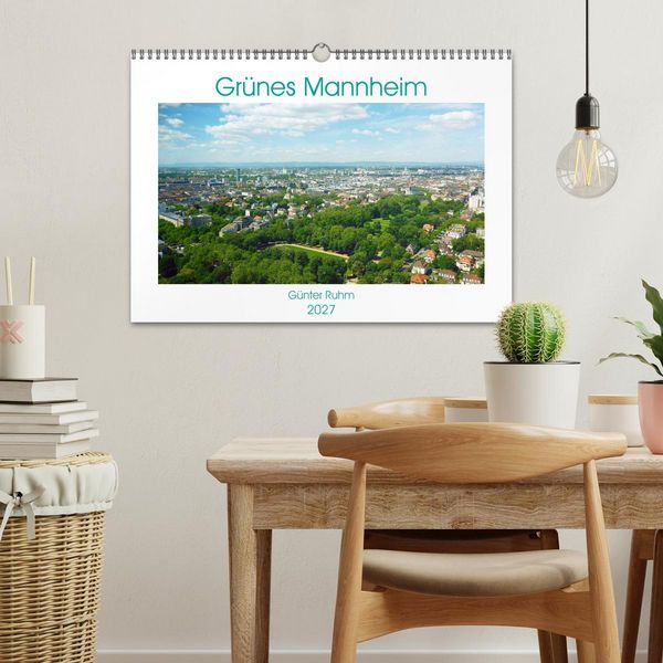 Produktbild: Gr&uuml;nes Mannheim (Wandkalender 2027 DIN A3 quer), CALVENDO Monatskalender