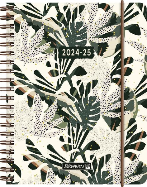 Schülerkalender 2024/2025 'Little Plants', 2 Seiten = 1 Woche, A6, 208 Seiten, mehrfarbig