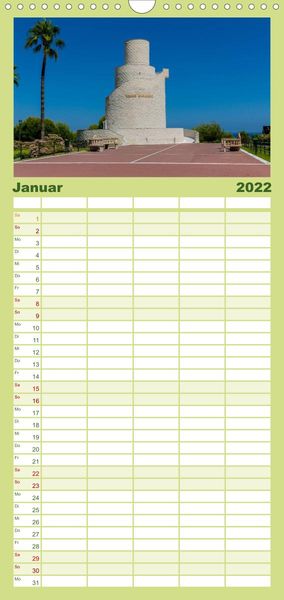 Produktbild: Familienplaner Andalusien - die Wiege vieler spanischer Traditione (Wandkalender 2022 , 21 cm x 45 cm, hoch)