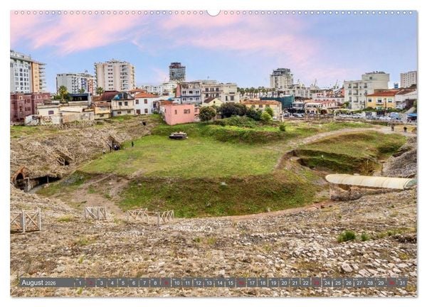 Produktbild: Durr&euml;s und Kruja &ndash; Sch&auml;tze Albaniens (Wandkalender 2026 DIN A2 quer), CALVENDO Monatskalender