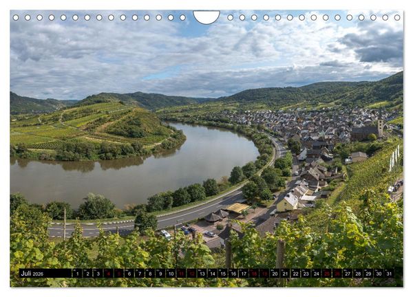 Produktbild: Die Mosel zwischen Bremm und Koblenz (Wandkalender 2026 DIN A4 quer), CALVENDO Monatskalender
