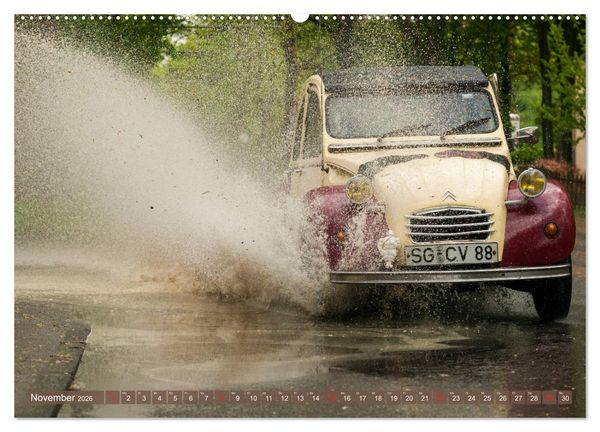 Produktbild: Die Ente ist sicher - Fahrspa&szlig; mit 2 CV Dolly (hochwertiger Premium Wandkalender 2026 DIN A2 quer), Kunstdruck in Hochglanz