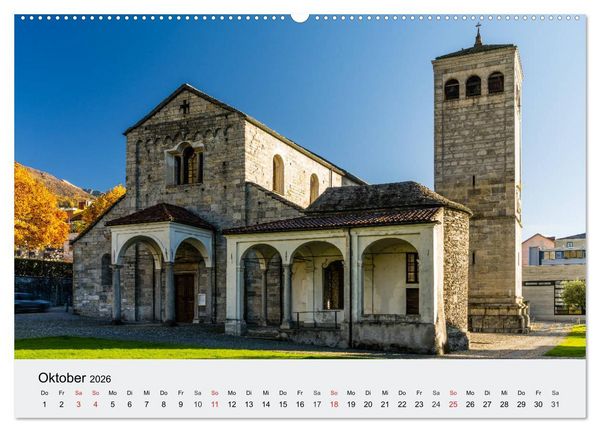 Produktbild: Tessin - Ticino (hochwertiger Premium Wandkalender 2026 DIN A2 quer), Kunstdruck in Hochglanz