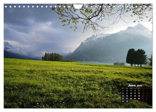 Produktbild: Engadine 2026 - Nature and landscapes (Wall Calendar 2026 DIN A4 landscape), CALVENDO 12 Month Wall Calendar