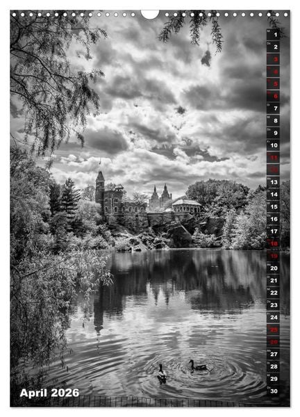 Produktbild: NEW YORK CITY Monochrome Stadtansichten (Wandkalender 2026 DIN A3 hoch), CALVENDO Monatskalender