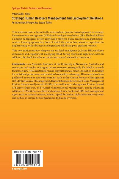 Produktbild: Strategic Human Resource Management and Employment Relations