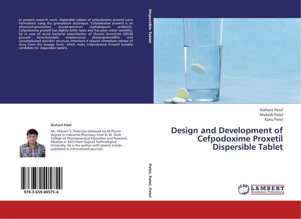Produktbild: Design and Development of Cefpodoxime Proxetil Dispersible Tablet