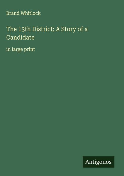 Produktbild: The 13th District; A Story of a Candidate