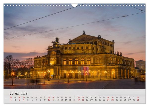 Produktbild: Dresden - Sachsens Perle an der Elbe (Wandkalender 2026 DIN A3 quer), CALVENDO Monatskalender