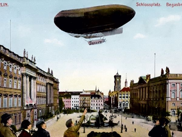 Produktbild: CALVENDO Puzzle Berliner Schlossplatz mit Parseval-Luftschiff 1909 | 1000 Teile Lege-Gr&ouml;&szlig;e 64x48cm Foto-Puzzle f&uuml;r gl&uuml;ckliche Stunden