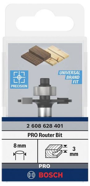 Produktbild: Bosch Accessories 2608628401 Nutfr&auml;ser Hartmetall L&auml;nge 51 mm Produktabmessung, &Oslash; 32 mm Schaftdurchmesser 8 mm
