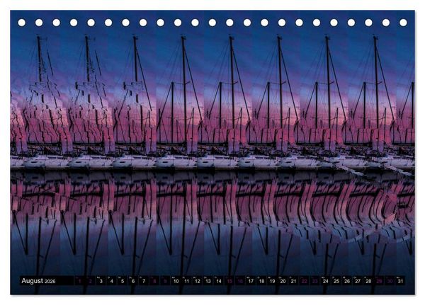 Produktbild: Magische Bilder - 3D Stereogramme (Tischkalender 2026 DIN A5 quer), CALVENDO Monatskalender