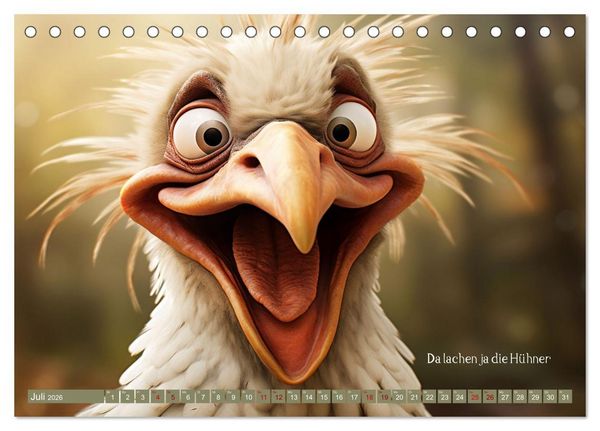 Produktbild: Tierische Sprichw&ouml;rter (Tischkalender 2026 DIN A5 quer), CALVENDO Monatskalender