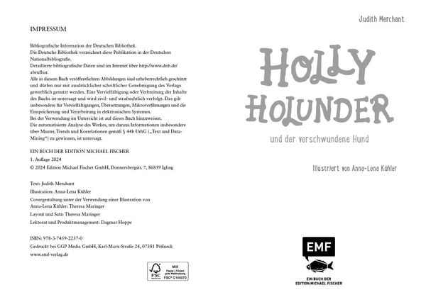 Produktbild: Holly Holunder und der verschwundene Hund (Band 2)