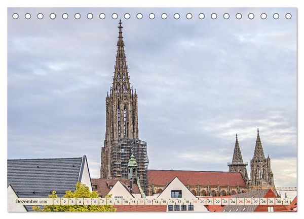 Produktbild: Ulm - einfach sehenswert (Tischkalender 2026 DIN A5 quer), CALVENDO Monatskalender