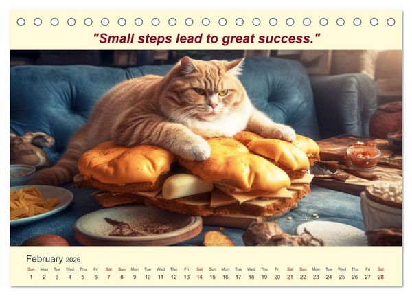 Produktbild: The funniest way to your dream figure (Desk Calendar 2026 DIN A5 landscape), CALVENDO 12 Month DeskCalendar