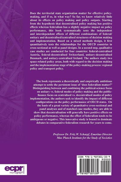 Produktbild: Policy Making in Multilevel Systems