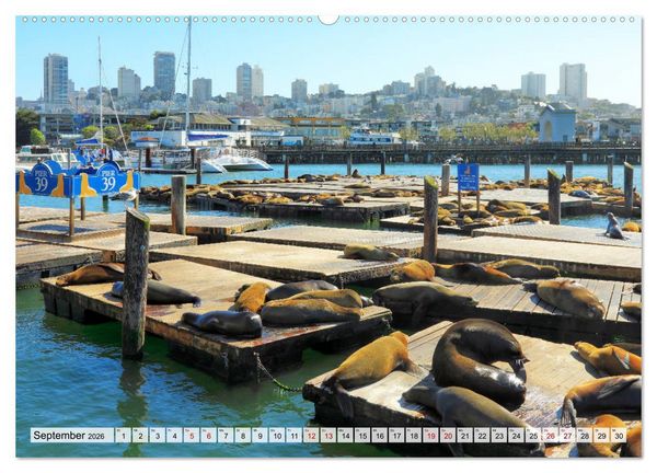 Produktbild: San Francisco - City on the Bay (hochwertiger Premium Wandkalender 2026 DIN A2 quer), Kunstdruck in Hochglanz