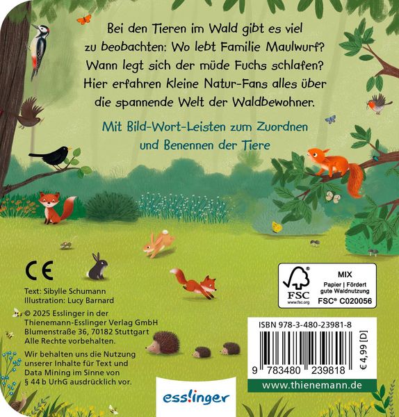 Produktbild: Mein erstes Natur-Wimmelbuch: Tiere im Wald &ndash; Mini-Ausgabe