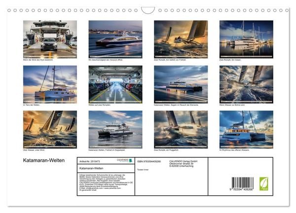 Produktbild: Katamaran-Welten (Wandkalender 2027 DIN A3 quer), CALVENDO Monatskalender