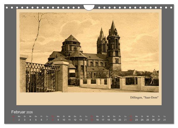 Produktbild: Saarland - vunn domols (frieher), Landkreis Saarlouis (Wandkalender 2026 DIN A4 quer), CALVENDO Monatskalender