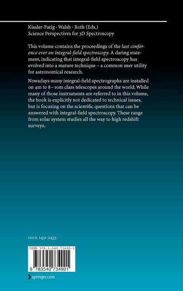 Produktbild: Science Perspectives for 3D Spectroscopy