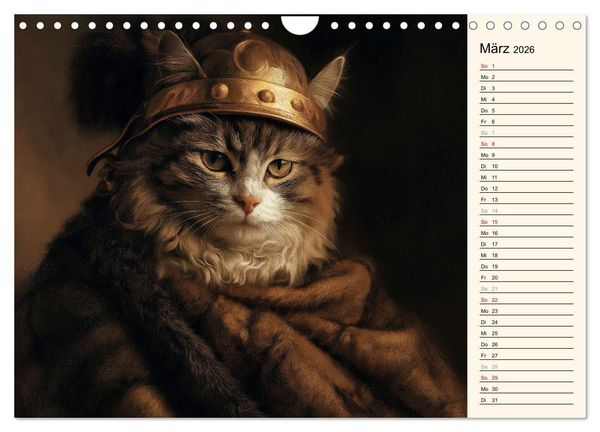 Produktbild: Katzen schaffen Kunst (Wandkalender 2026 DIN A4 quer), CALVENDO Monatskalender