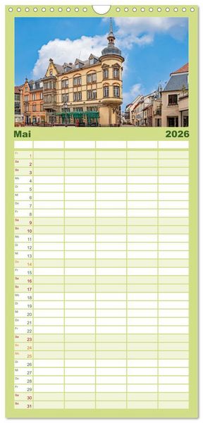 Produktbild: Familienplaner 2026 - Das malerische Colmar im Elsass mit 5 Spalten (Wandkalender, 21 x 45 cm) CALVENDO
