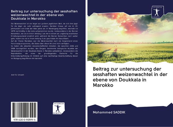 Produktbild: Beitrag zur untersuchung der sesshaften weizenwachtel in der ebene von Doukkala in Marokko