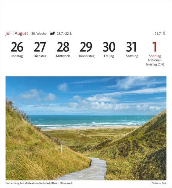 Produktbild: Nordseek&uuml;ste Sehnsuchtskalender 2027 - Wochenkalender mit 53 Postkarten