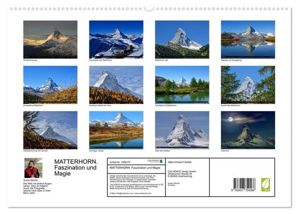 Produktbild: MATTERHORN. Faszination und Magie (hochwertiger Premium Wandkalender 2026 DIN A2 quer), Kunstdruck in Hochglanz